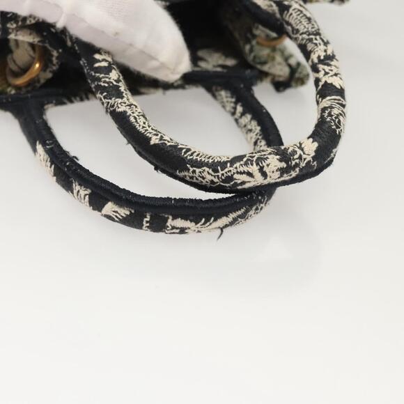 DIOR Mini Vertical Hand Bag Canvas Black - Picture 7 of 13